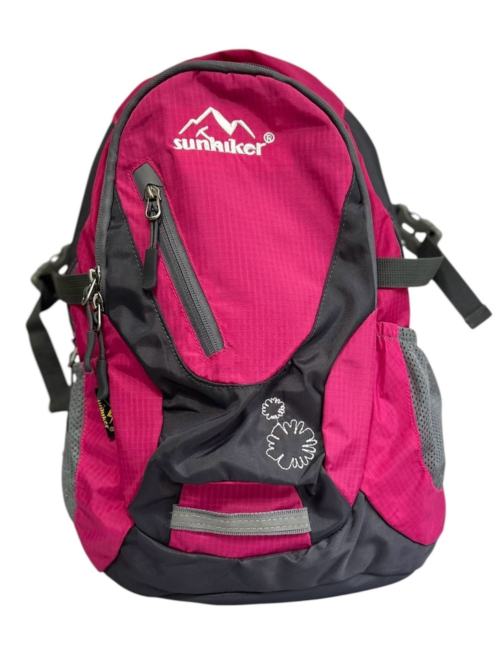 Sunhiker Backpack Unisex Small Hot Pink Grey Travel Camping Daypack Cycling